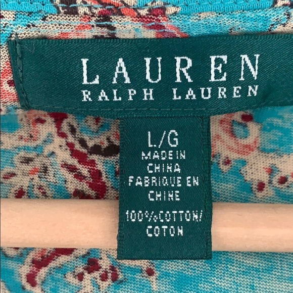 🆕 Ralph Lauren Top with Fluttered Neckline - Picture 5 of 5